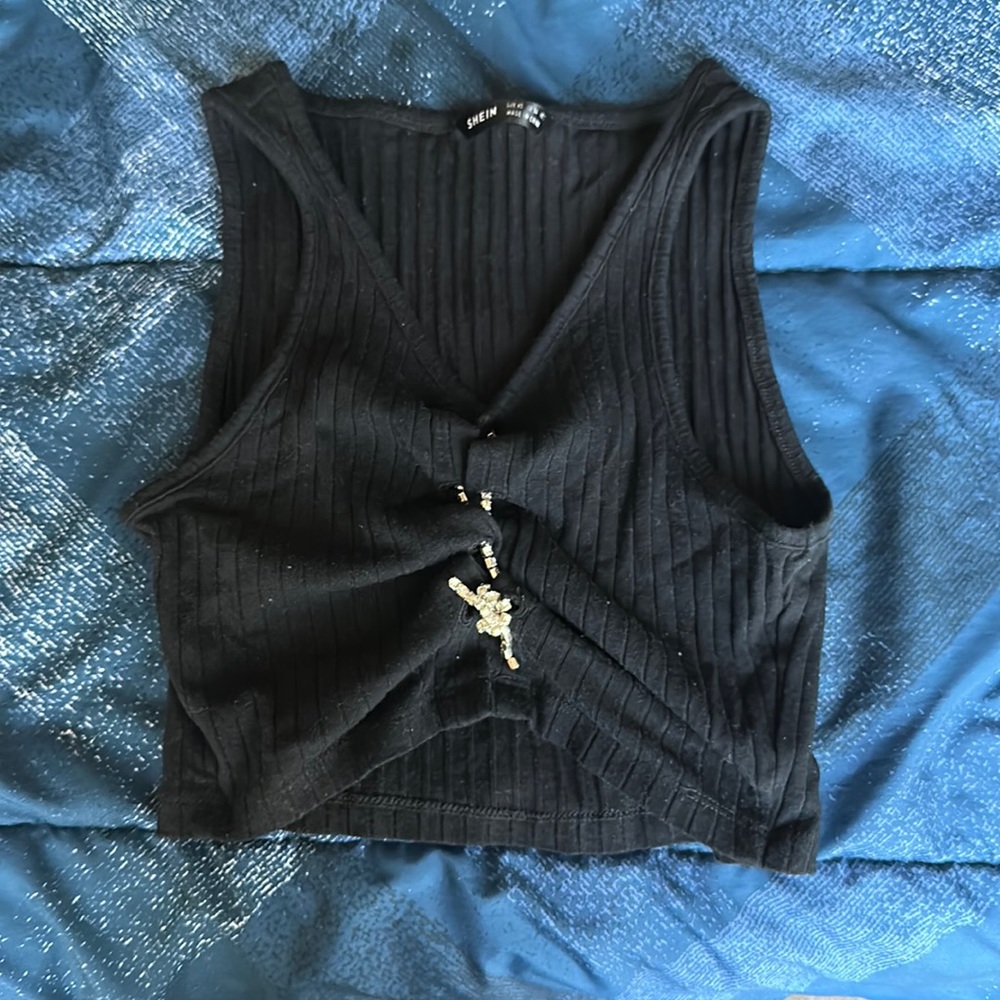 XS Shein black crop top